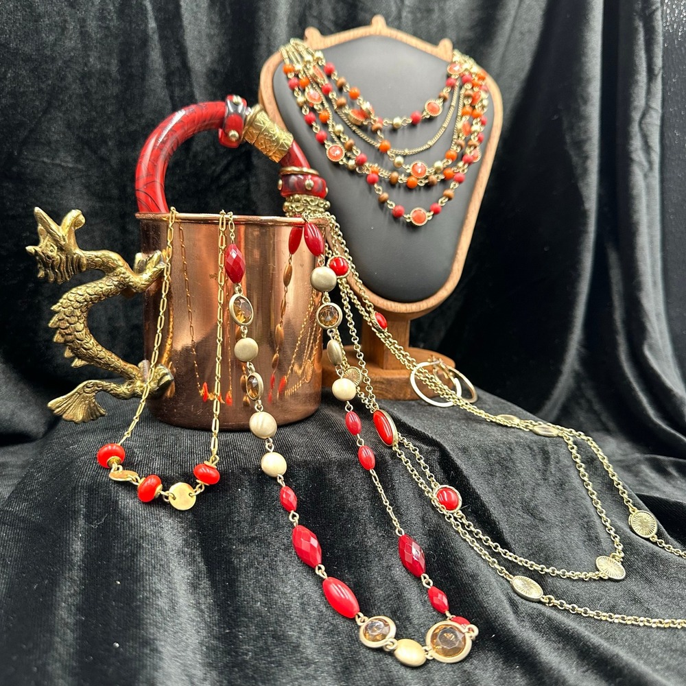 Curated Boho Jewelry Collection Dragon Handle Copper Mug Talbots Nine West